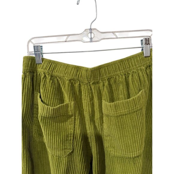 Urban Outfitters Womens Olive Green Corduroy Cropped Pants M - Picture 5 of 5